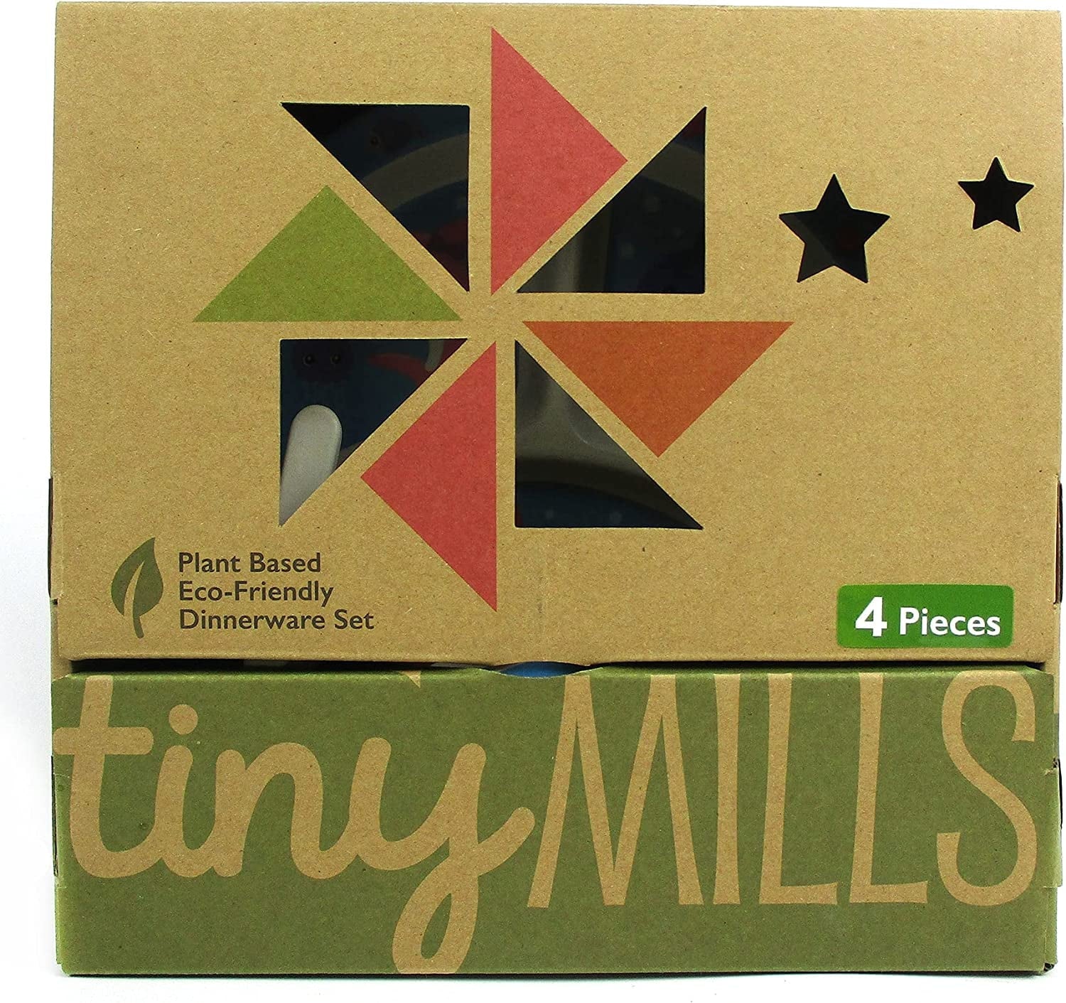 🦈 baby Shark Family 4-Piece Kids Dinnerware Set