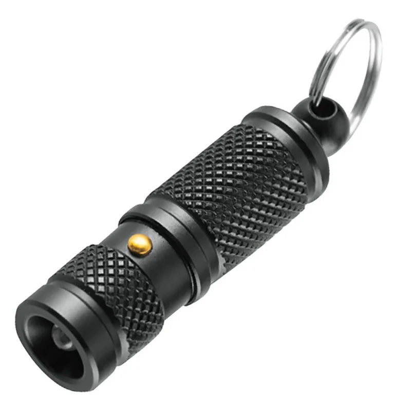 🔦 Eco-Friendly Mini LED Flashlight – Aluminum Alloy Pocket Torch | Waterproof, Lightweight, Durable | Everyday Carry Keychain Light (Black or White)