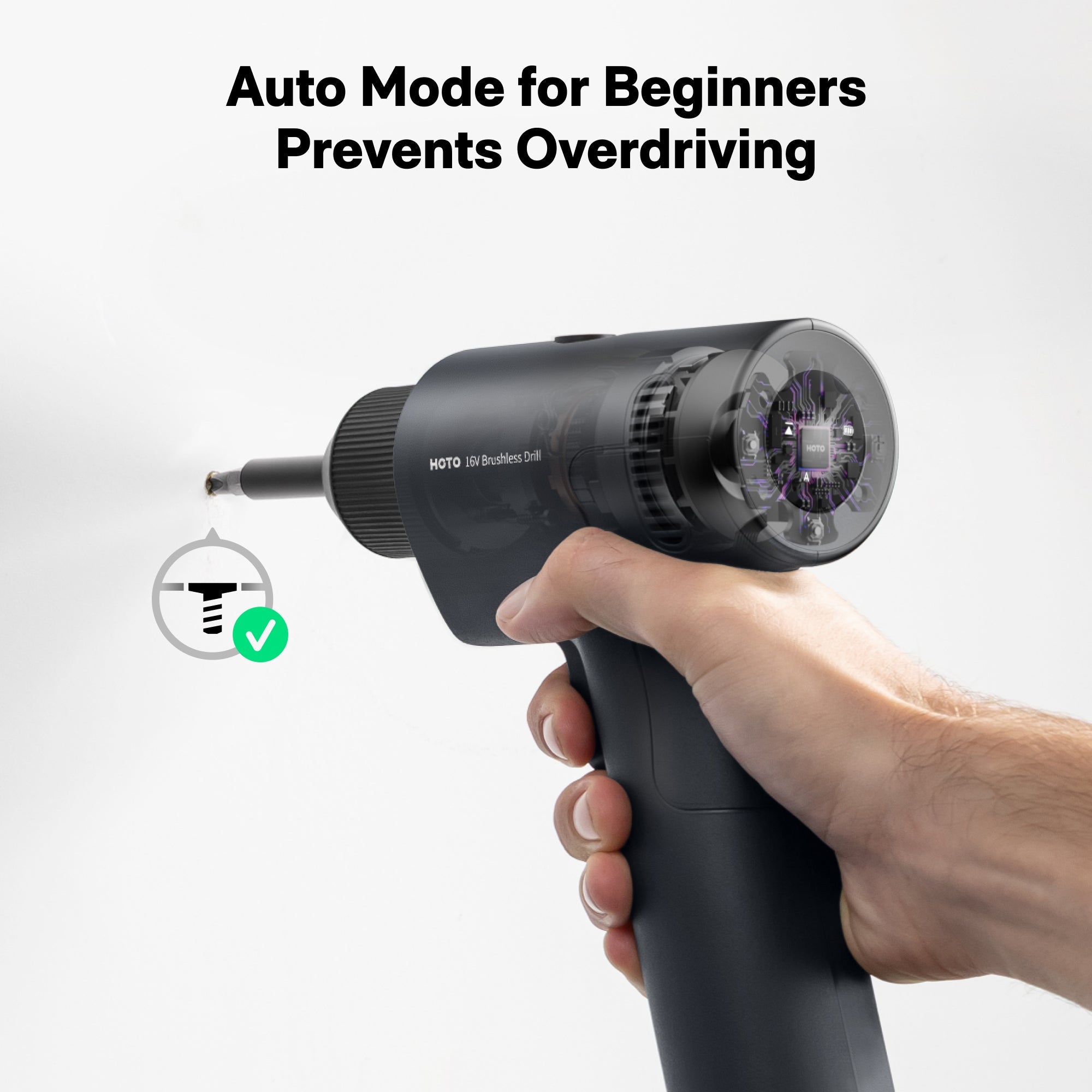 HOTO 16V Brushless Drill