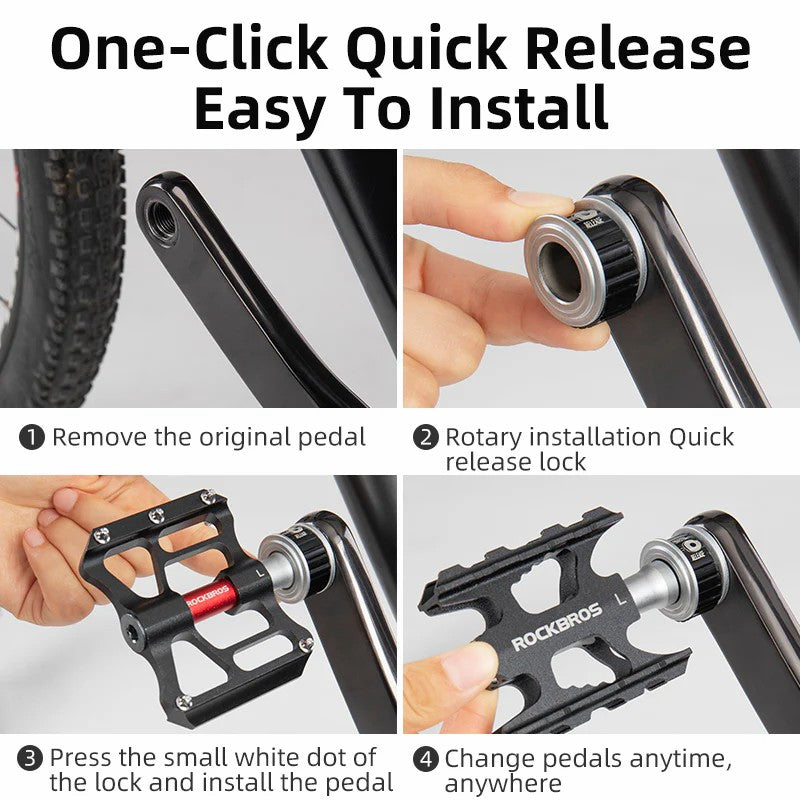 Quick-Release Bike Pedals