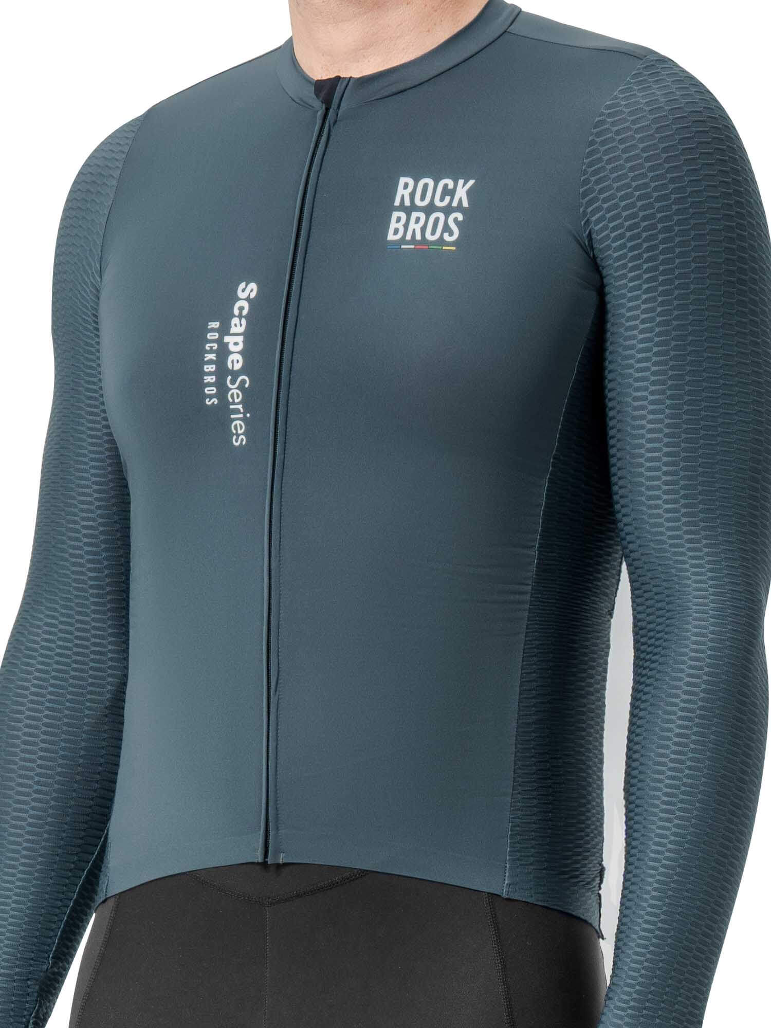 Men's ROAD-TO-SKY Quick-Dry Long-Sleeve Cycling Jersey